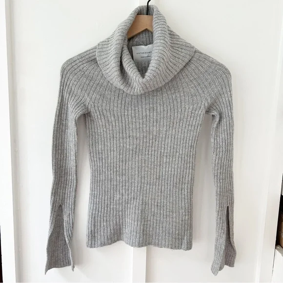 VIKTORIA & WOODS grey wool sweater - Picture 1 of 5